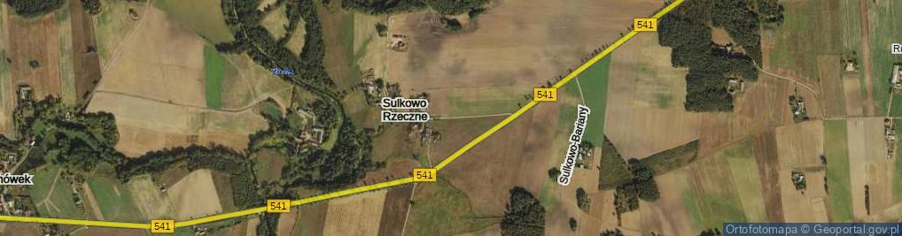 Zdjęcie satelitarne Sulkowo Rzeczne ul.